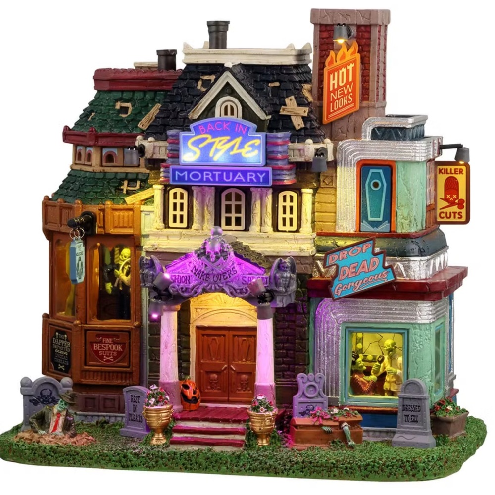 Mortuary Makeovers, SKU 45202, Lemax Spooky Town